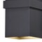 Vaxcel Lavage Aluminum 2 Light LED Black Rectangle Outdoor Wall Lantern T0397 - alternate 6